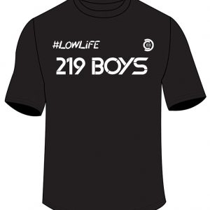 219BLK18 Black 'CCXIX LOWLiFE' T-Shirt